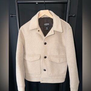 Express Men's Tan Wool Field Jacket